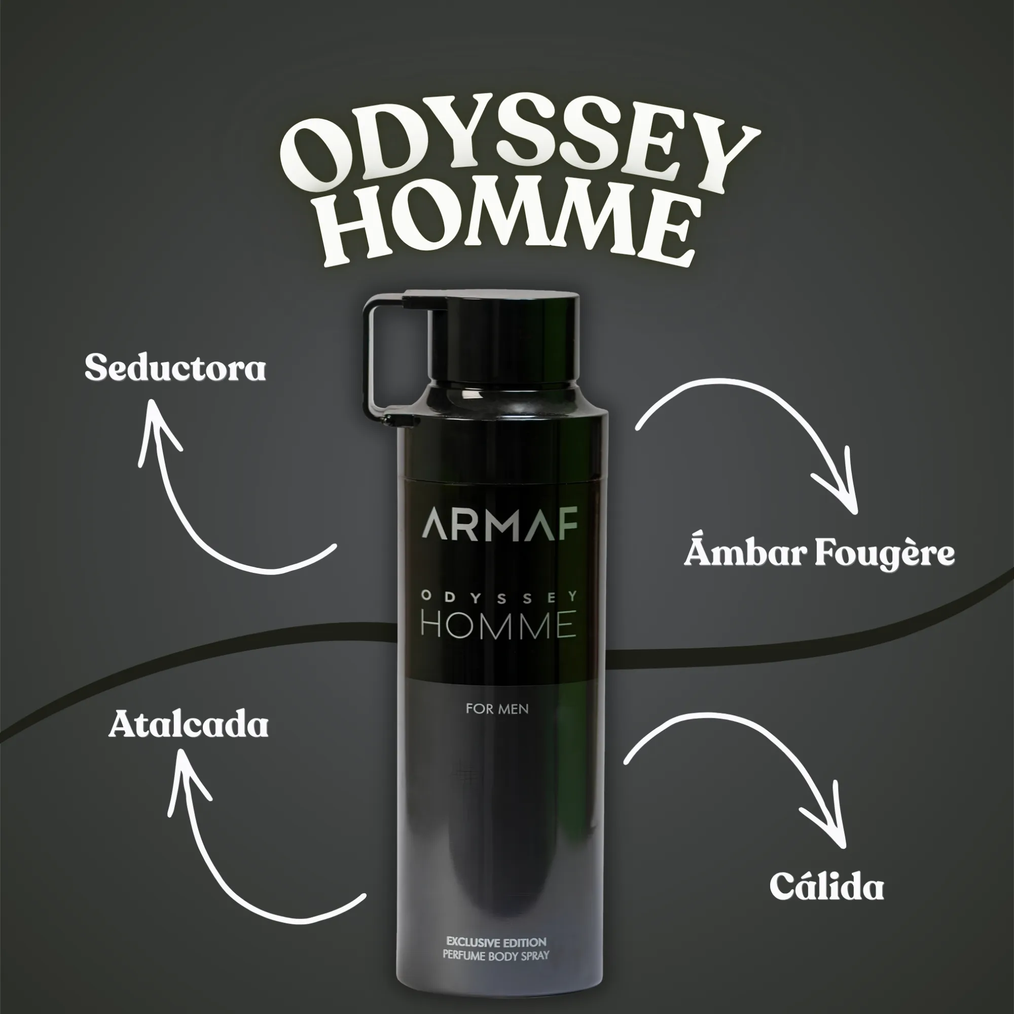 BODY SPRAY ARMAF HOMME PARA CABALLERO - Imagen 3